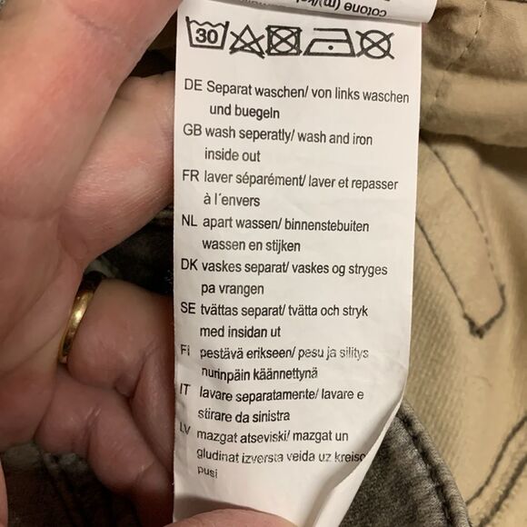 Basler Julienne European Tan Cotton Snake Print High Rise Skinny Jean Size 18 - Picture 16 of 16